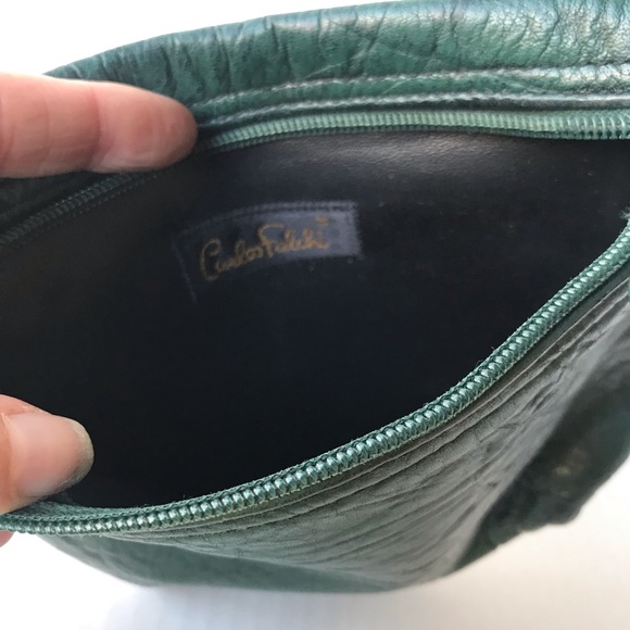 Vintage Carlos Falchi Leather Mini Pouch - Picture 5 of 6
